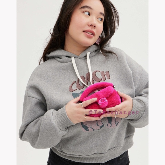 NWT Coach Tabby 12 Lil Nas X Edition Shoulder Bag Silver/Bright Fushia - Picture 7 of 16